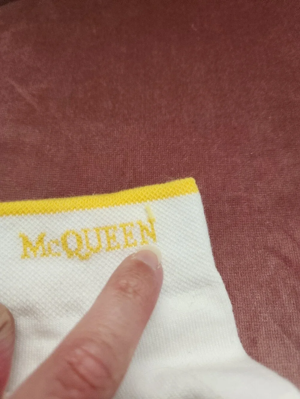 NWT Alexander McQueen Ankle Banded Logo Socks Womens